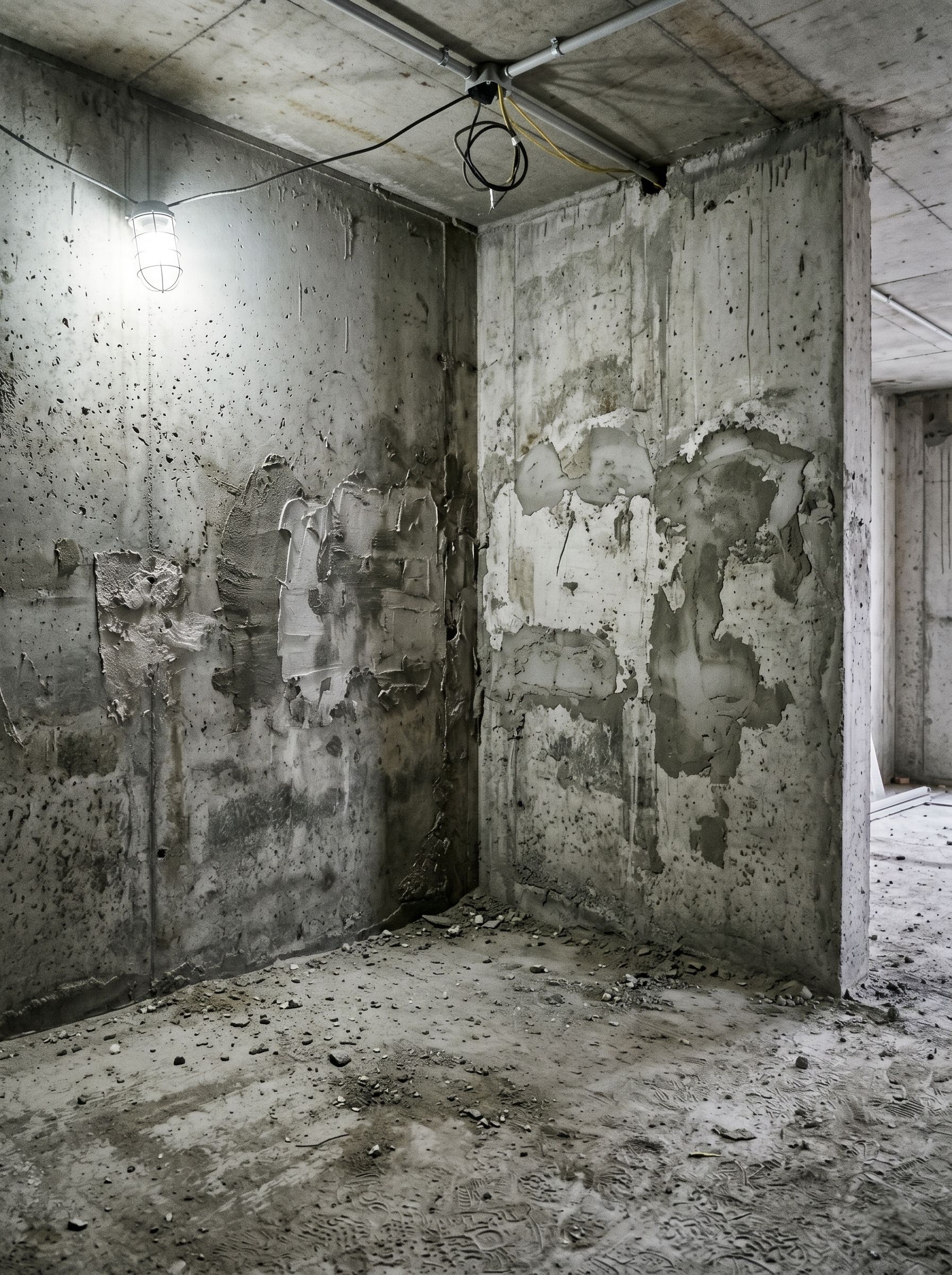 Стены в новостройке до покраски